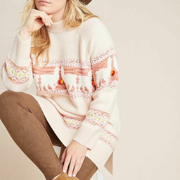 Anthropologie Aimee Pommed Alpaca Sweater - Picture 5 of 14